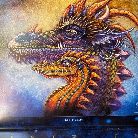 2001 Myles Pinkney Dragons Wizards Magic calendar - Picture 6 of 7